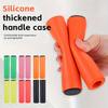 Soft Silicone Bicycle Handlebar Grip - Comfortable, Non-Slip, Thickened Design for Mountain & Road Bikes, 1pc