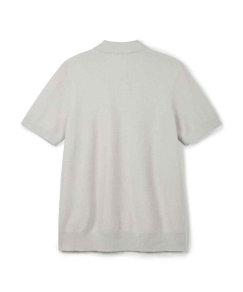 USPOLOASSN Short Sleeve Collared Knit_Light Gray