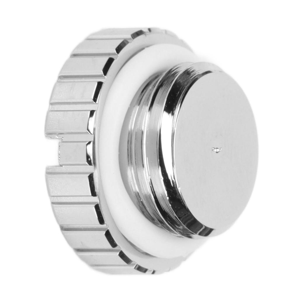 Water Stop Plug Black Silver G1 4 Thread Plug Fitting with O Ring for Computer Water Cool SystemSilver