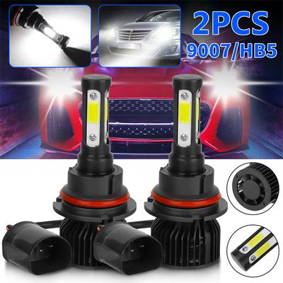 2PCS 9007 HB5 LED Headlight Bulbs Conversion Kit High Low Beam Car Headlight Single-Beam 6500K Super White