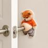 Proteção de Carro e Porta Prevenção de Danos Adesivos de Shiba Inu de Barriga Macia, 4 Peças