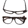 Kawaii Hello Kitty Retro Leopardenmuster Brille - Anime Mode Foto-Requisiten