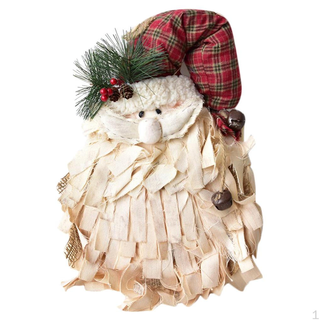 Day Santa Claus Head Wall Hanging Fireplace Christmas Tree Gifts Presents Hat Tapestry 50x35cm