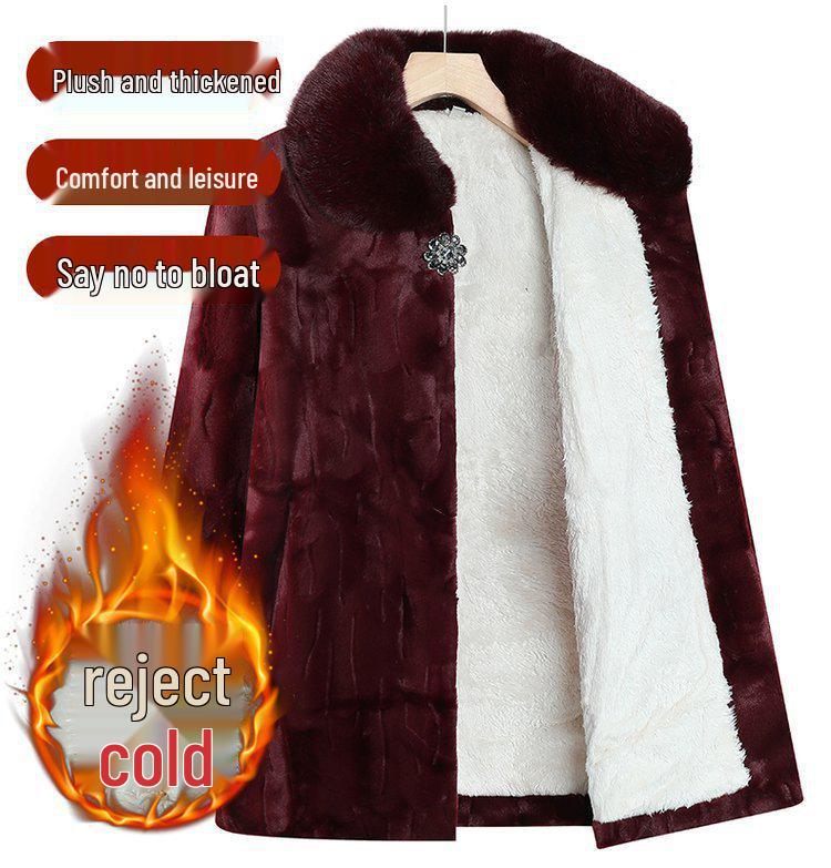 Women's Faux Mink Velvet Jacket: Versatile, Stylish Grandma-Inspired Autumn/Winter Top