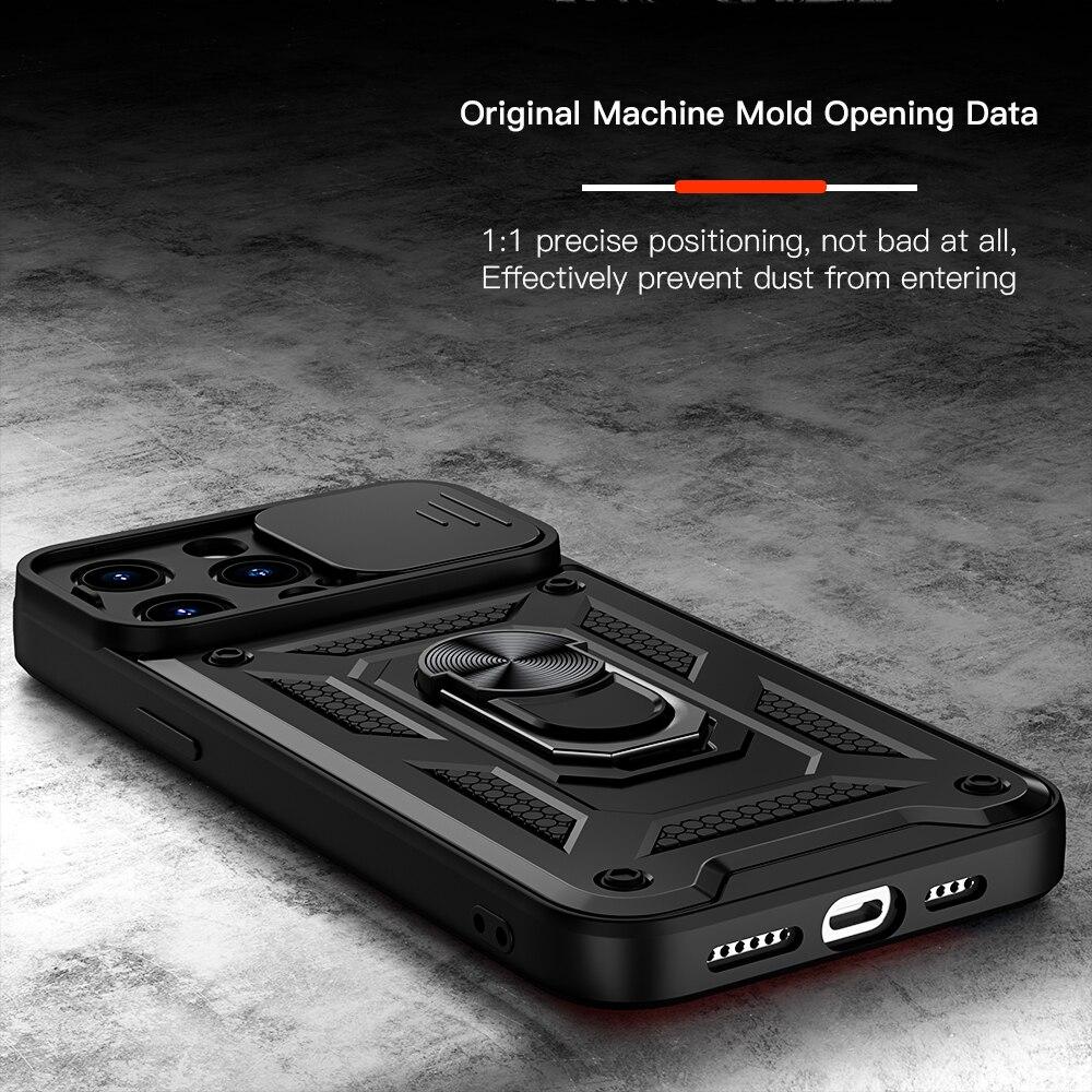 KEYSION Shockproof Case for iPhone 15 Pro Max 15 Ultra Slide Camera Lens Protection Ring Phone Cover for iPhone 14 13 12 11 Pro