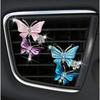 Air Freshener Butterfly Car-styling Car Perfume Natural Smell Air Conditioner Butterfly Diamond Aromatherapy Decoration Clip