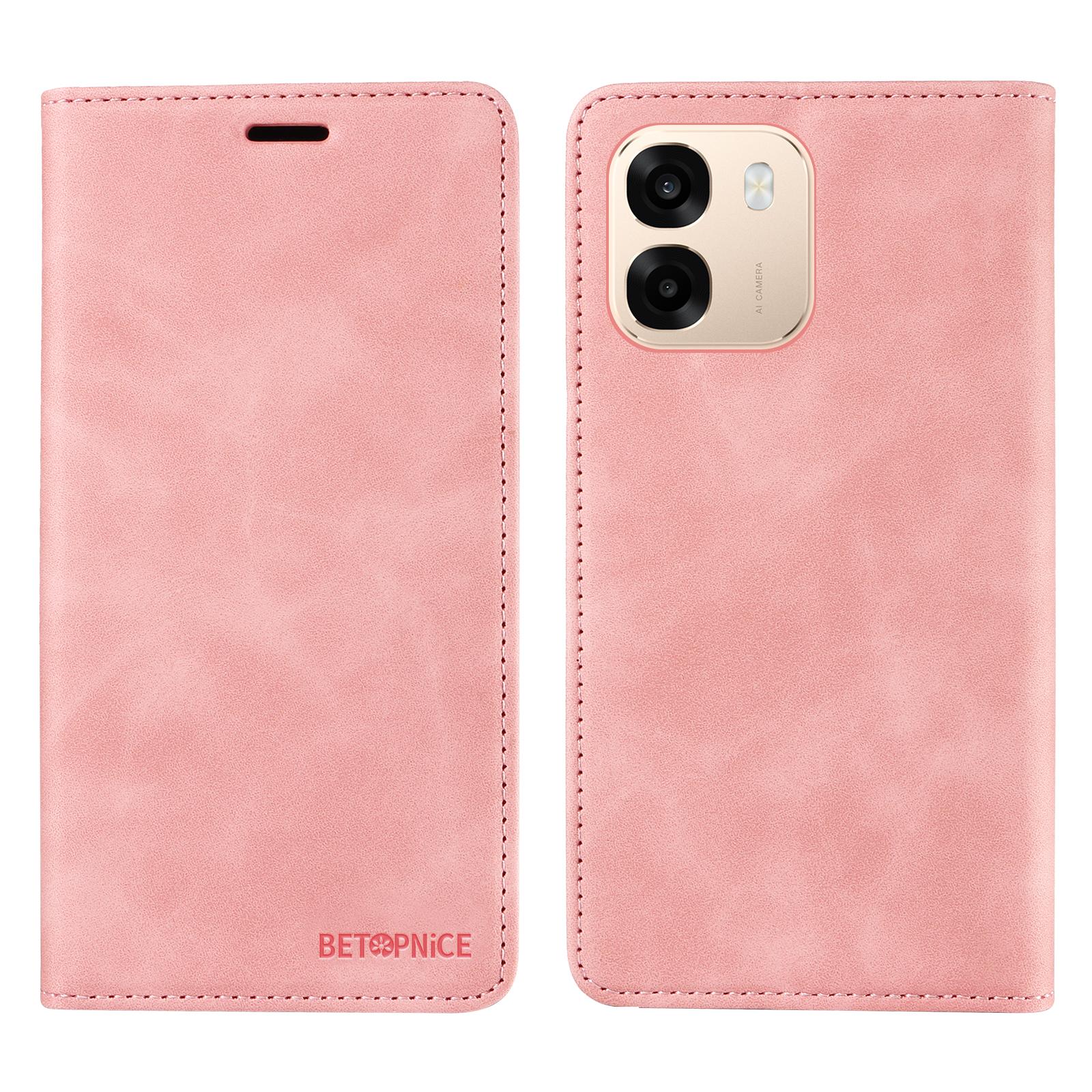 For OPPO A6s 5G Case BETOPNICE Magnetic Closure RFID Blocking Wallet Stand Leather Phone Cover