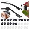 100pcs Soft Silicone Mini Glasses Anti Slip Round Ear Fastener Eyeglass Clear Invisible Grip Temple Tip Holder Spectacle Eyewear