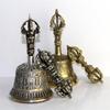 Tibetan Buddhist Meditation Bell and Dorje Set  Shiplies Extra Loud Multi-Purpose Hand Call Bell