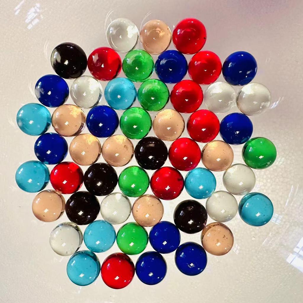 Colored Matte Frosted Glass Beads for Vase or Fish Tank Decoration