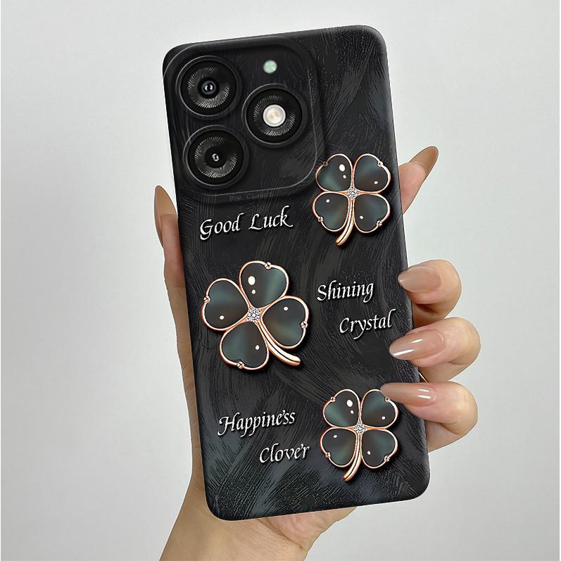 For Itel A50 A667L Casing Pretty Butterfly Flowers Soft Silicone TPU Shockproof Cover For Itel A50 A 50 ITELA50 2024 Phone Case