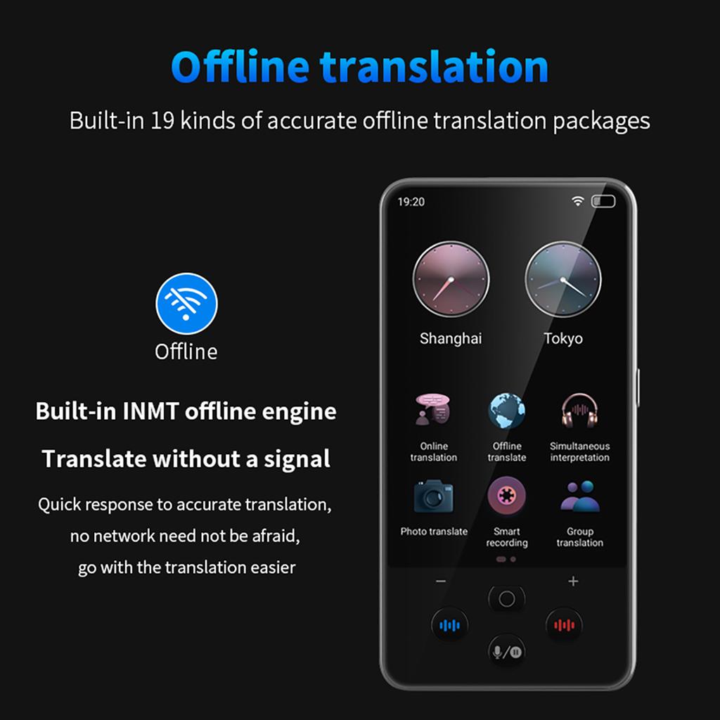 Portable Language Translator Device 138 Languages Voice Translating Offline Translation Simultaneous Interpretation