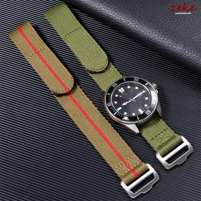 Nylonový řemínek 20 mm 22 mm pro Seiko pro Tudor Pásek na hodinky se zapínáním na suchý zip pro muže Vojenský vodotěsný náramek pro Omega