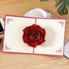 3D Rose Greeting Card Creative Greeting Cards Papercraft With Envelope Romantic Confession Floral Card For Wedding Valentine's