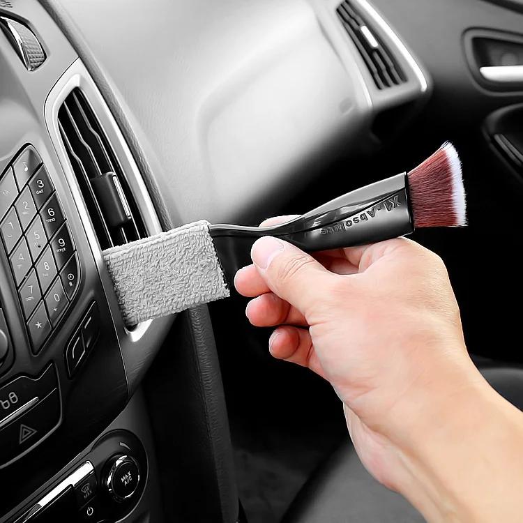 Car Air Conditioner Outlet Cleaning Brush Interior Tool Dust Soft Bristles