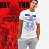 Muay Thai T-shirt Thai Boxing Sak Yant Fighter Tattoo Thai Boxer Martial Art Tee