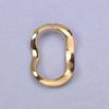 6 Stück/Los Unregelmäßige Geometrische Hohlverbinder Anhänger Edelstahl Charms Für Schmuckherstellung Zubehör Goldfarbe Oval Rund