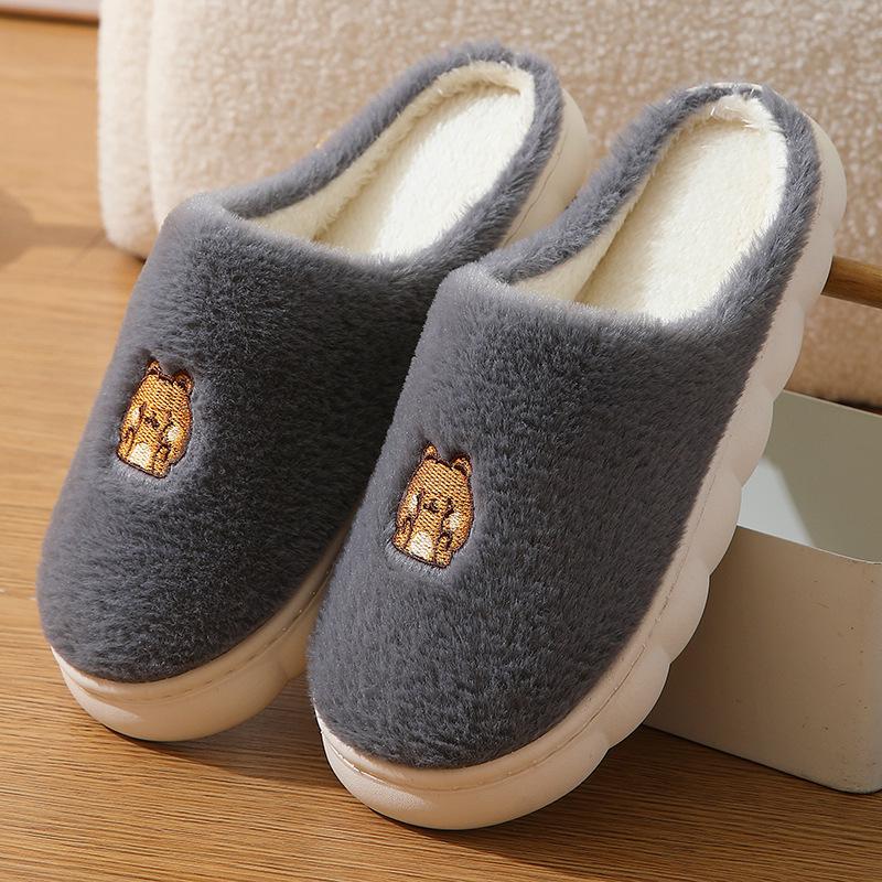Unisex Non-Slip Warm Cotton Slippers for Home and Office - Winter Collection