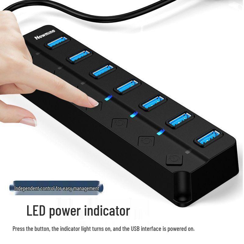 7-Port USB Hub Expander - New USB One-to-Seven Splitter Available