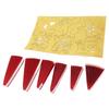 Round Fan Flower Set Red Chinese New Year Wall Decorative Paper Fan Flowers for Spring Festival