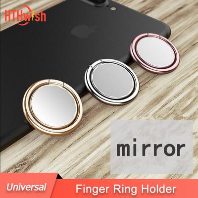 Magnetyczny palec okrągły stojak uchwyt na telefon na biurku samochodowy przenośny uchwyt na lusterko do Iphone 11 12 13 IPad Xiaomi uchwyt na tablet