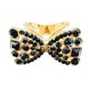 Rhinestone Bow Scarf Ring Sparkling Silk Scarf Ring Elegant X-shaped Scarf Holder Ring for Women Shawls Neckerchiefs Shirts