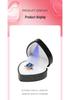 Heart-Shaped Piano Lacquer LED Jewelry Box for Rings and Pendants