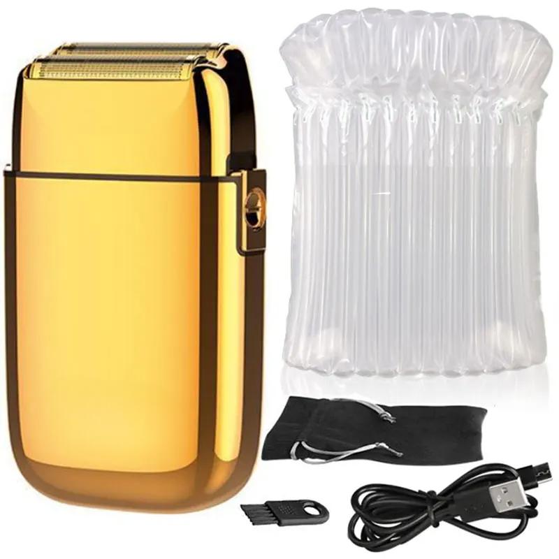 Full Metal Electric Shaver For Men Hair Beard Electric Razor Bald Head Shaving Machine Finishing Fades Rechargeable