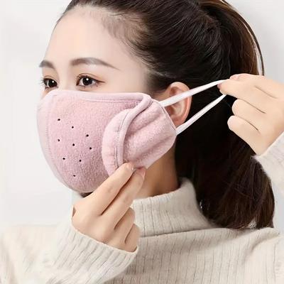 Winter Solid Color Breathable Winter Wear Winter Sports Equipment Mask Warmth Earm Protection Skiing Accessory Multi-Color