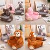 Cute Cartoon Elephant Rabbit Monkey Pet Sofa Toy Pink Pig Lazy Child Small Sofa Chair 50x50x45cm