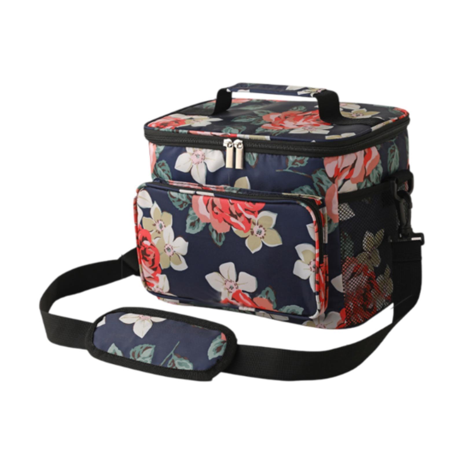 

Lunch Bag with Handle Reusable Handbag with Strap 10L Portable Storage Bag with