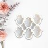 Palm-shaped Keychain Silicone Mold with Hole Keyring Pendant Handmade Mold for Valentine's Day Gift Making