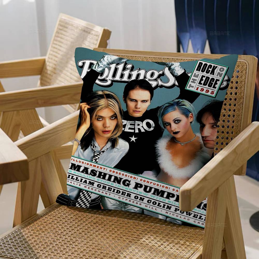 The S-Smashing Pumpkins Band Personalized Pillow Dust Cover Bedroom Kids Party Decoration Pillowcase Birthday Children Gift