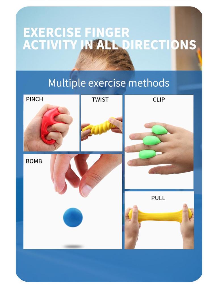 Magnetic Silicone Putty for Finger Grip & Rehabilitation Exercise