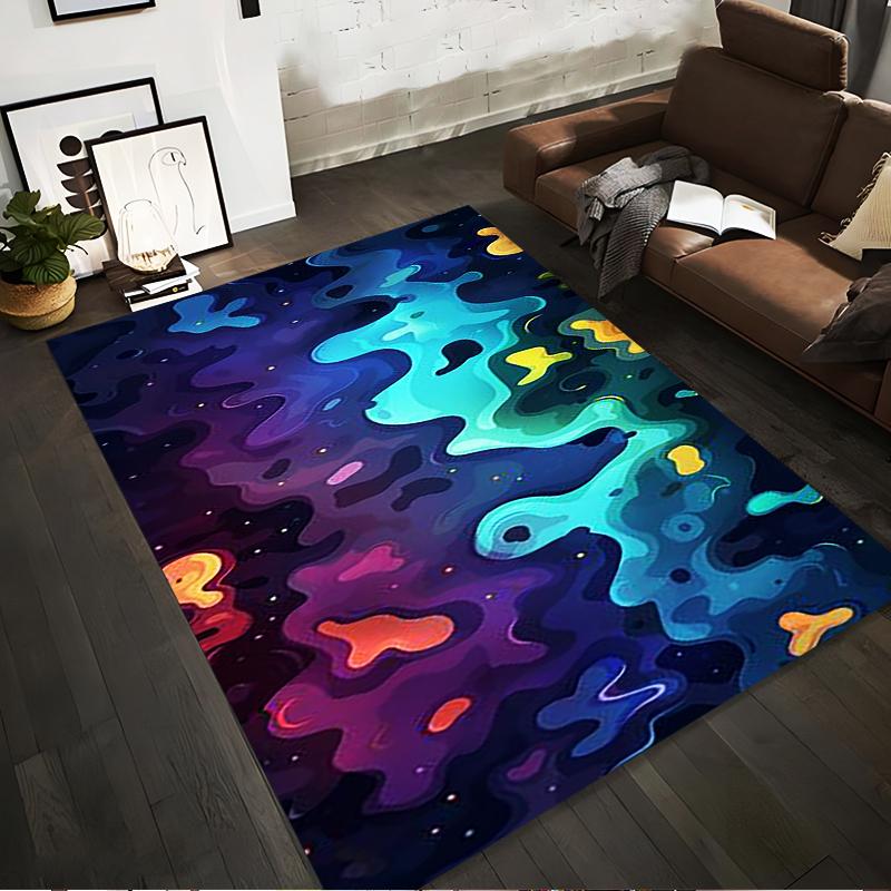 

Abstract Colorful Gradient Pattern Carpet for Living Room or Bedroom Decor Suitable for use as an anti-slip for living room bedroom sofas 40x60cm( 15x23in )