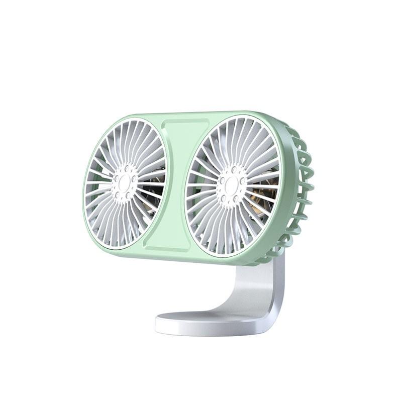 Car Multifunctional Fan Car  Center Console Car With Double Head USB Silent Fan