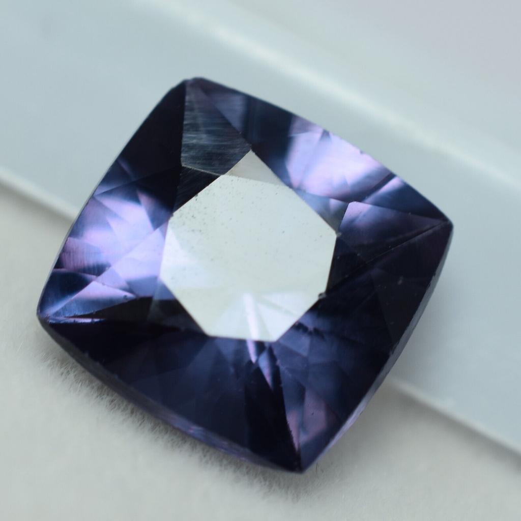 Natural Color Change Alexandrite 9.50 Ct Square Certified Beautiful Gemstone
