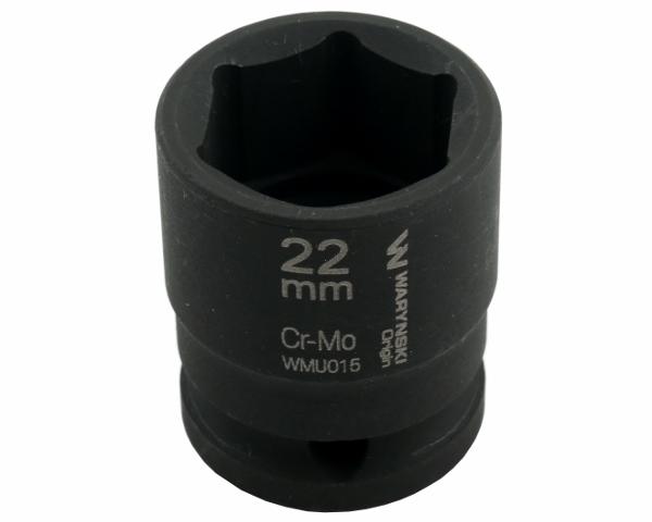Hexagonal Impact Socket 1/2". 22 Mm. Crmo. Din 3129. Waryński