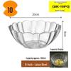 Jingbaodi Transparent PP Lotus Design Salad Bowl Set