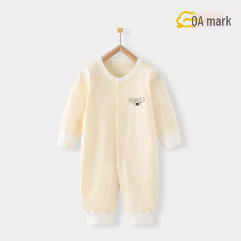 Autumn Newborn Pure Cotton Rompers: Air Conditioning Monk Clothes for Spring, Summer, and Fall