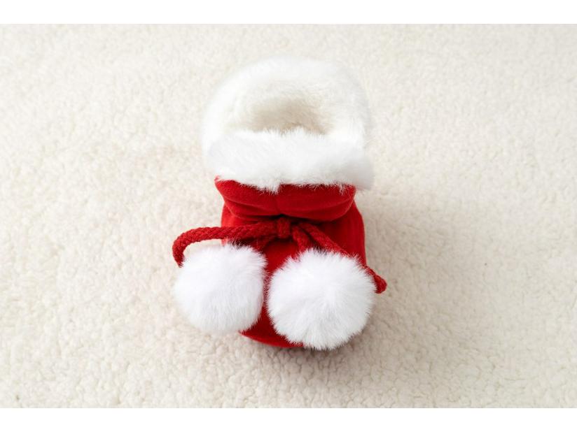 Fleece-Lined Newborn Winter Baby Shoes - Soft Sole, Warm First Steps Footwear