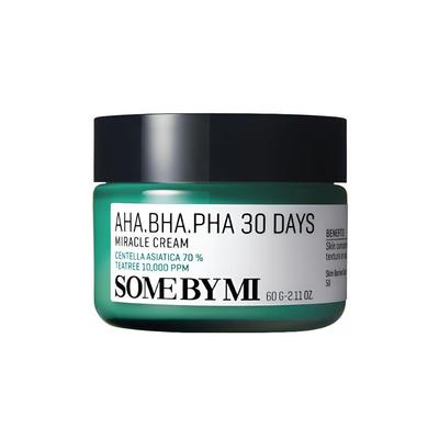 AHA BHA PHA 30 Days Miracle Cream Acne Care & Pore Refining Moisturizer 60g