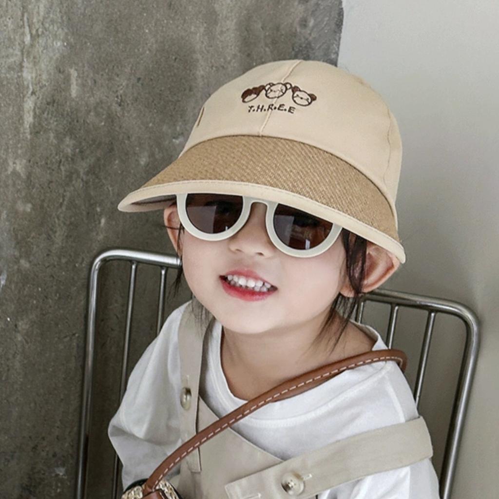 Children's Sun Hat Spring and Autumn Thin Style Can Be Tied with High Ponytail Girls' Baby Summer Empty Top Baseball Cap Girl's Sun Hat