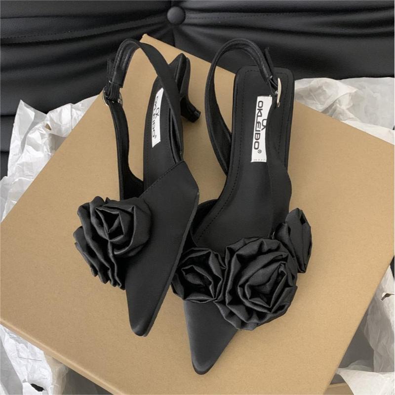 Women's Pumps Elegant Womens Shoes Pointed Toe Fashion Party Shoes Summer Comfortable Women Sandals Luxury Sandalias De Mujer