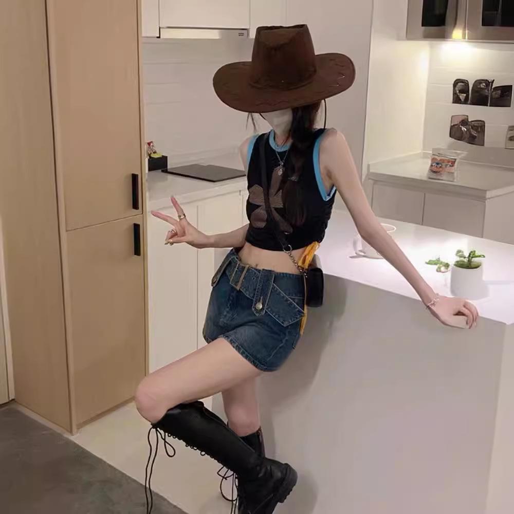 Women's High-Waisted Denim Midi Skirt: Retro, Anti-Exposure, Bodycon Style