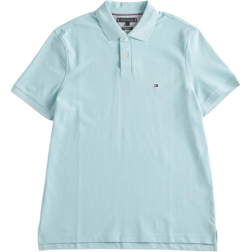 Tommy Hilfiger Slim Fit Solid Logo Short Sleeve Polo Shirt Men Tops MW41282000L8O