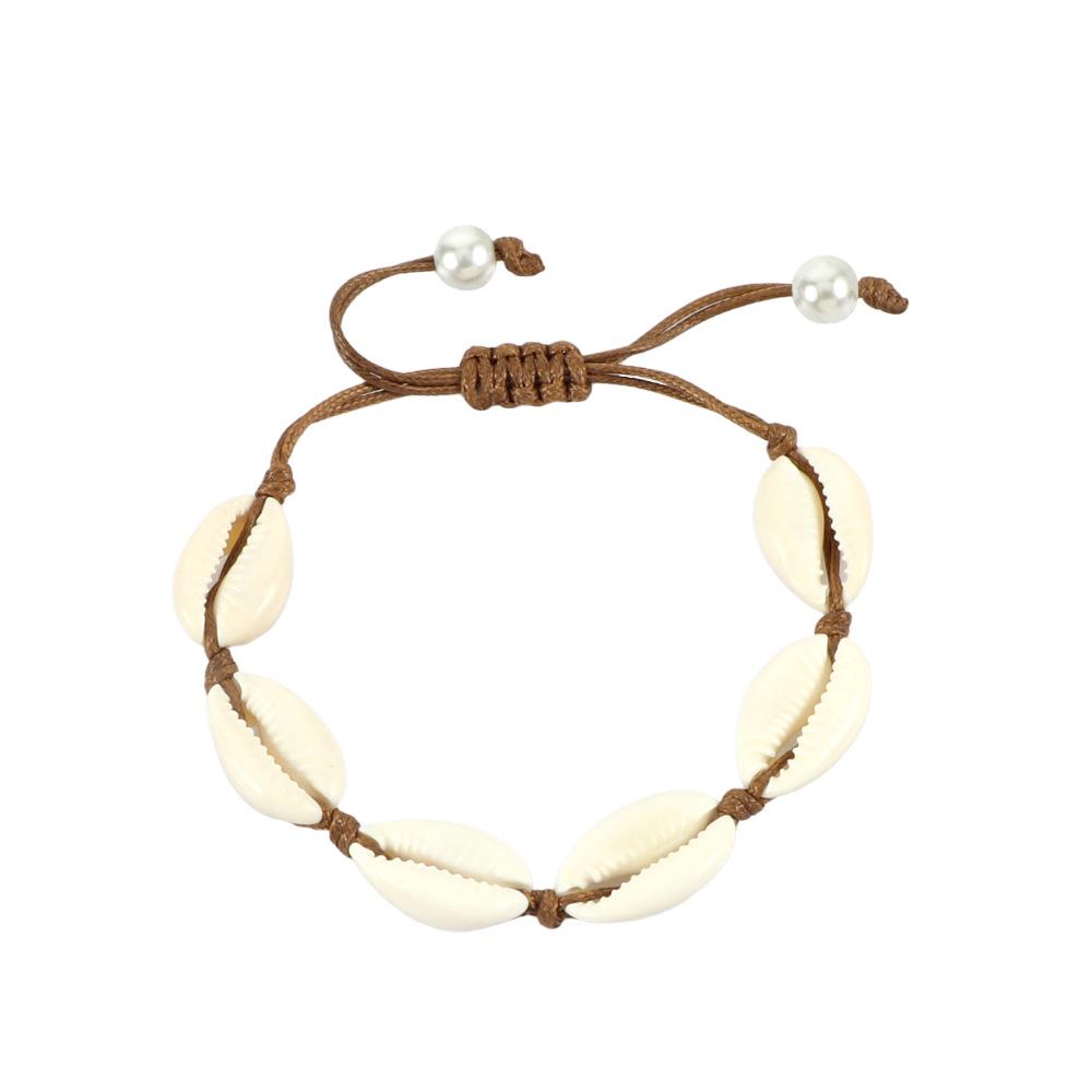 Ocean Style Adjustable Shell Bracelet – Fashionable Wristband with Multiple Styles for Women