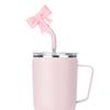 Lovely Bow Straw Covers Cap Toppers For Stanley 30&40 OZ Tumbler Cup Reusable Cute Silicone Straw Tips Lids Protect Covers New