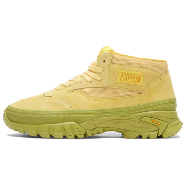 Vans Reissue 33 Vibram Trendy Sports Mid-Top Outdoor Functional Shoes Unisex Shoes Yellow Green VN000CNBSBR1