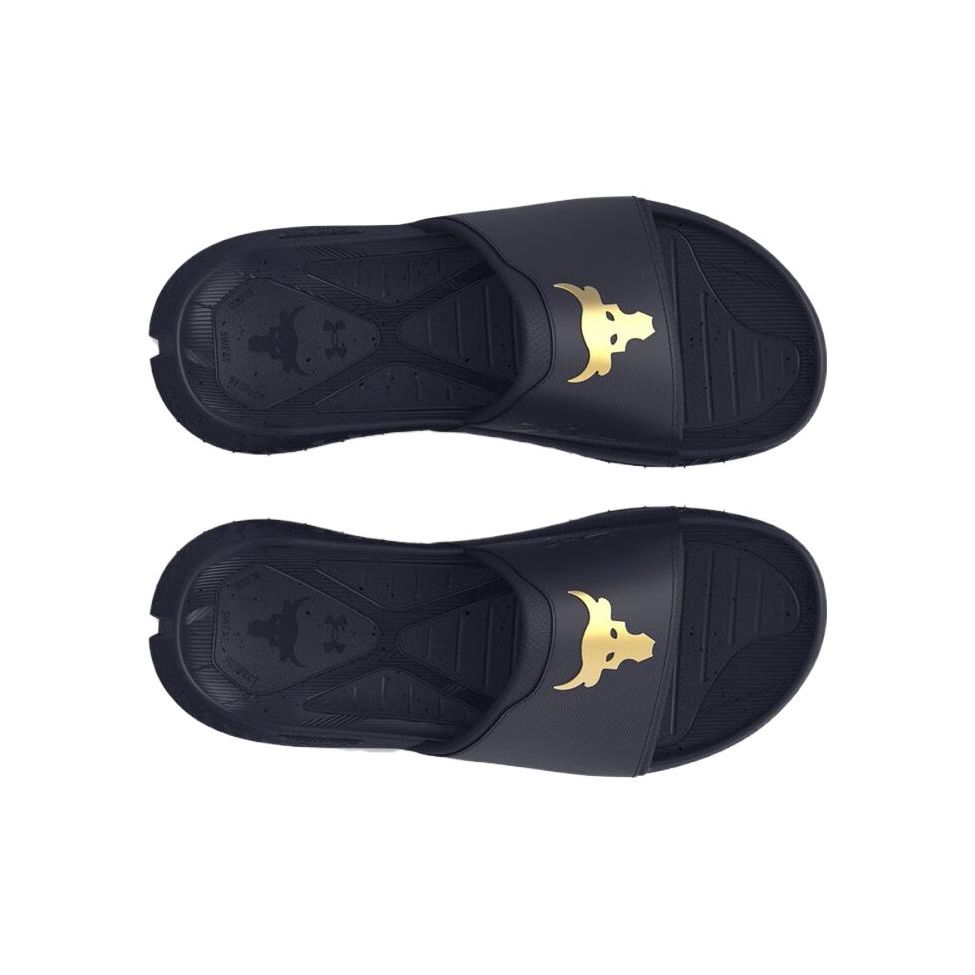 Under Armour Pánské tenisky Project Rock 3 Slide Midnight Navy Modrá metalíza-zlatá 3026034-400